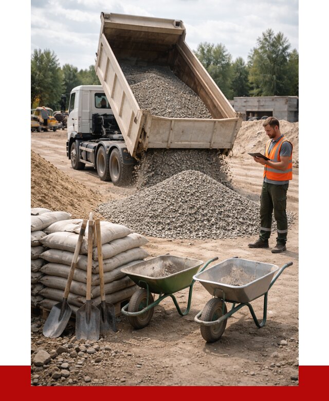 Доставка нерудных материалов в Новотроицке от 1256 руб. | ПРОНЕРУДНвт