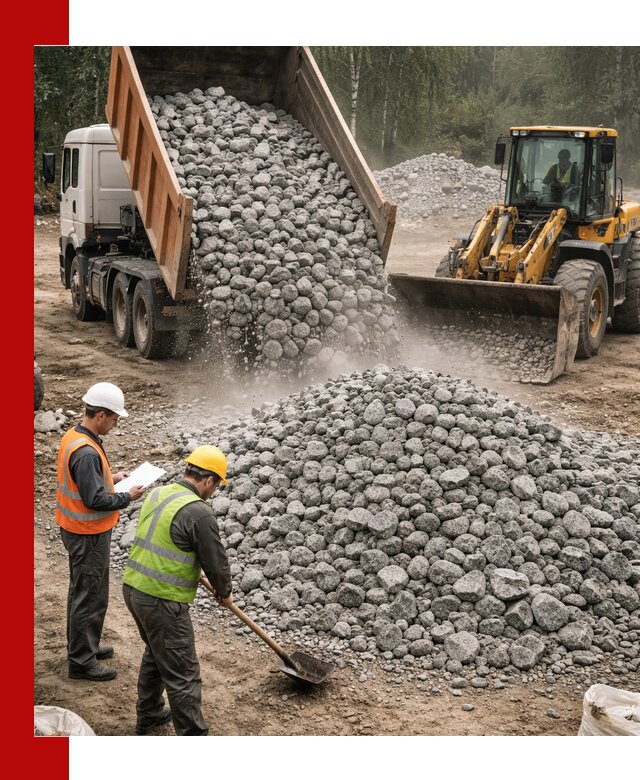 Гранитный щебень фракция 70-150 доставка в Новотроицке