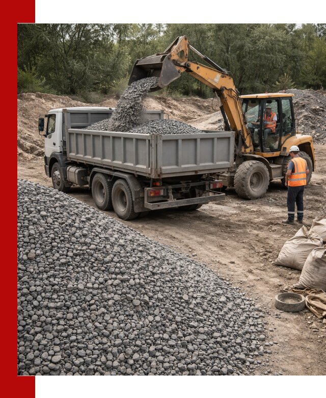 Доставка гравийного щебня в Новотроицке оптом и в розницу