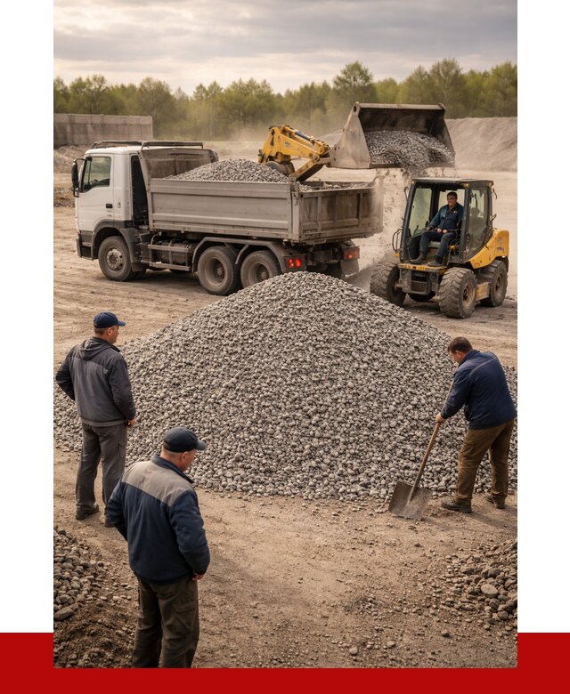 Гравийный щебень фракция 5-20 в Новотроицке от 2512 р. ПРОНЕРУДНвт