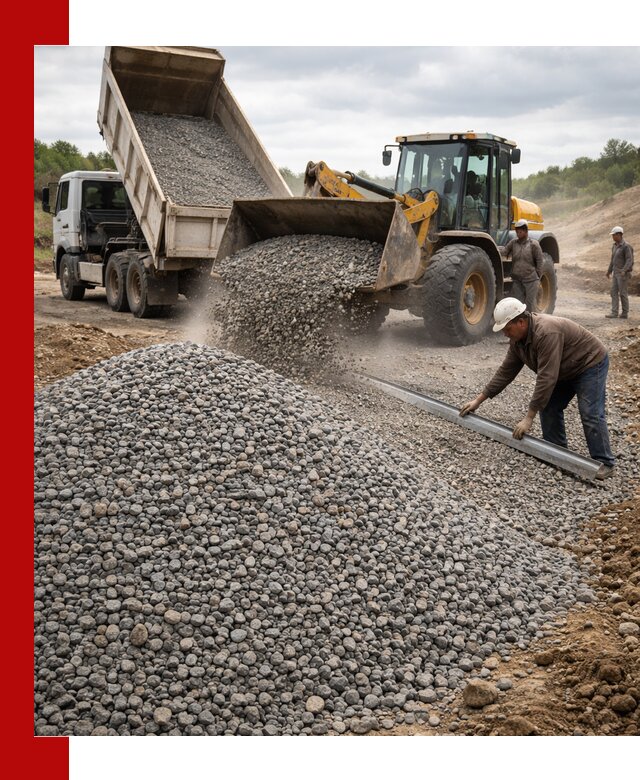 Гравийный щебень фракция 5-20 с доставкой в Новотроицке