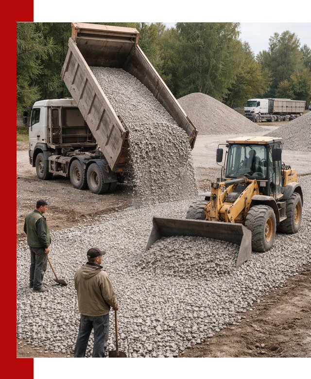 Купить гравийный щебень фракция 20-40 в Новотроицке с доставкой