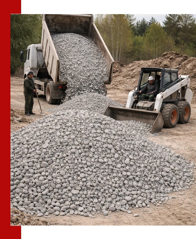 Доставка доломитового щебня в Новотроицке напрямую от карьера