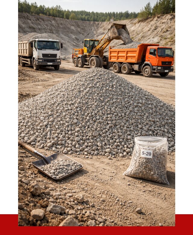Доломитовый щебень фр. 5-20 в Новотроицке от 4397 р. | ПРОНЕРУДНвт