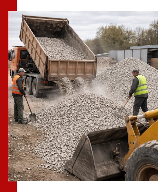 Доломитовый щебень фракции 5-20 с доставкой в Новотроицке