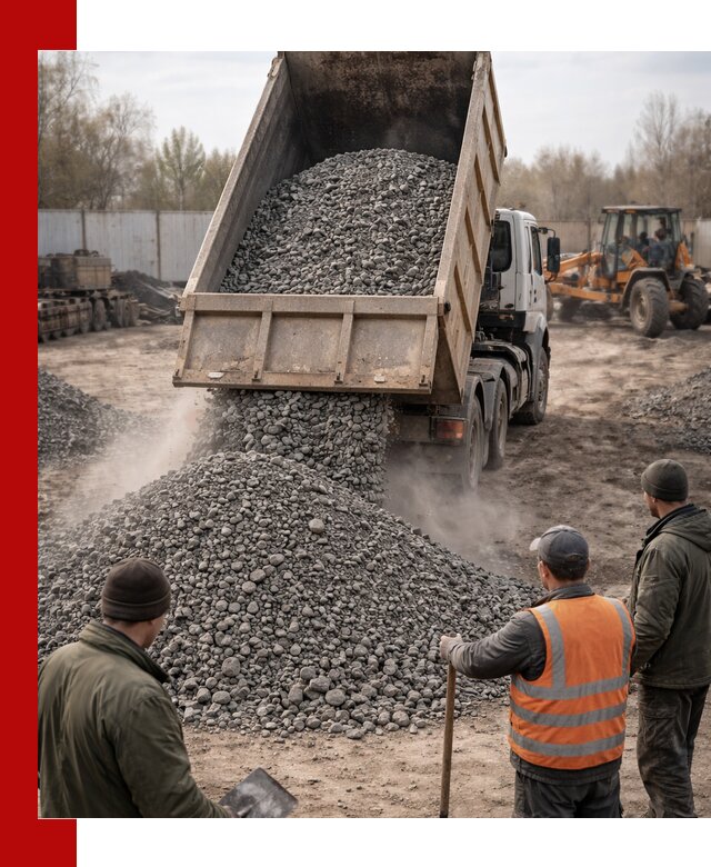 Доставка шлакового щебня в удобные сроки по выгодной цене в Новотроицке