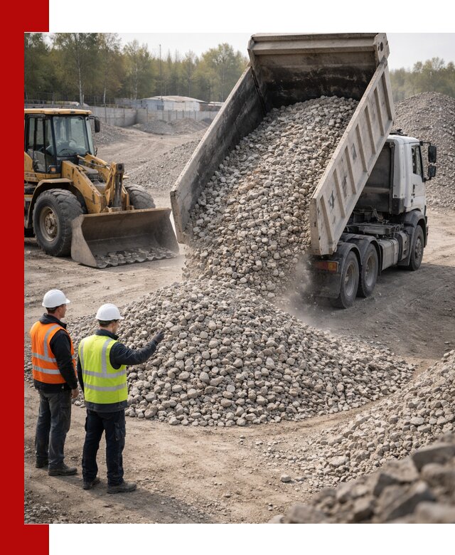 Вторичный щебень фракция 40–70 доставка в Новотроицке