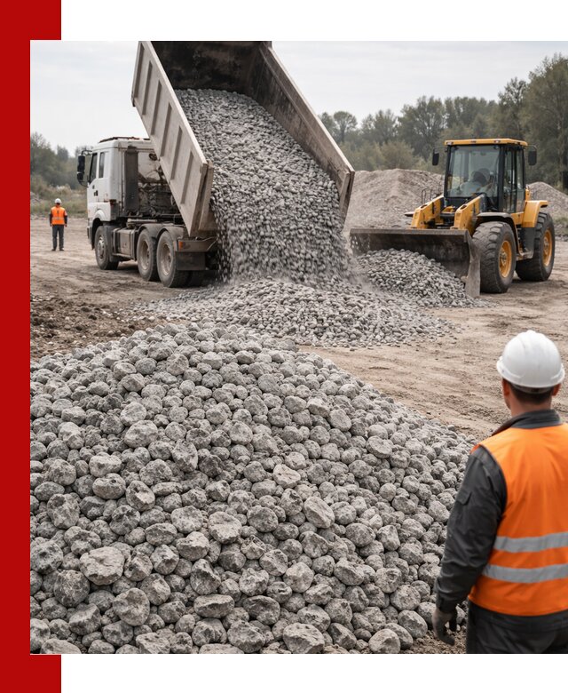 Доставка бетонного щебня фракции 20-40 в Новотроицке