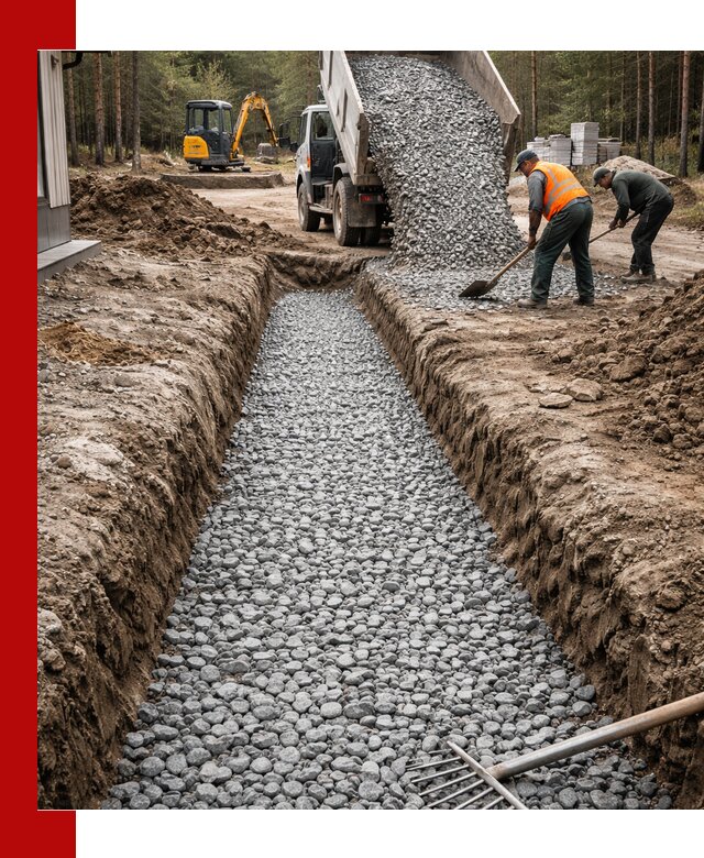 Щебень для дренажа с доставкой в Новотроицке высокого качества