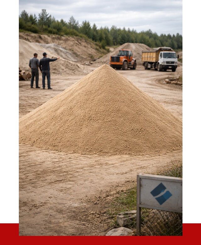 Карьерный песок навалом в Новотроицке от 1884 р. | ПРОНЕРУДНвт