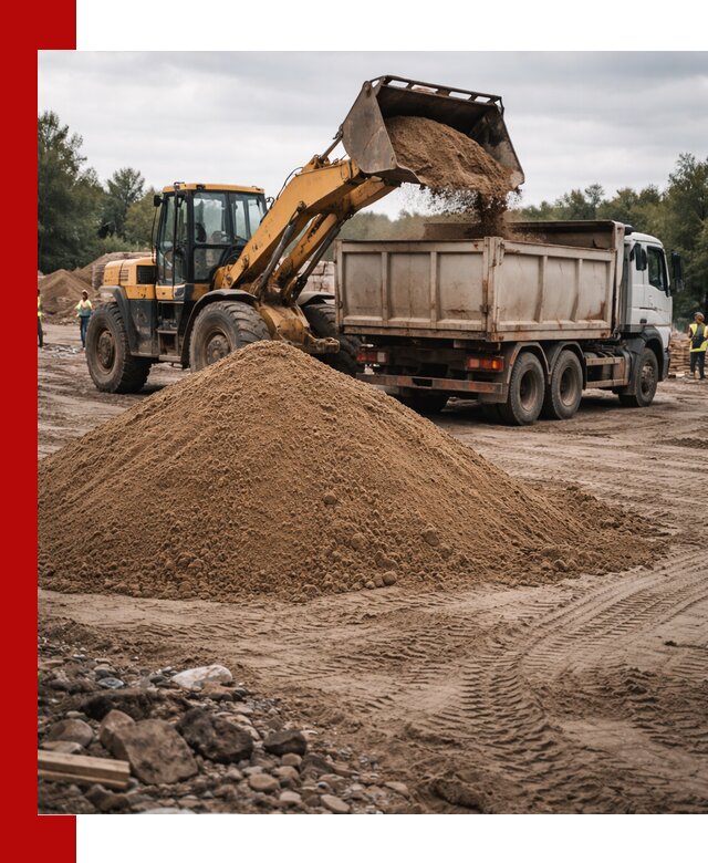 Доставка речного песка навалом в Новотроицке быстро и выгодно