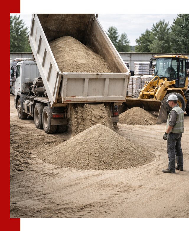 Поставка и доставка песка для бетона в Новотроицке