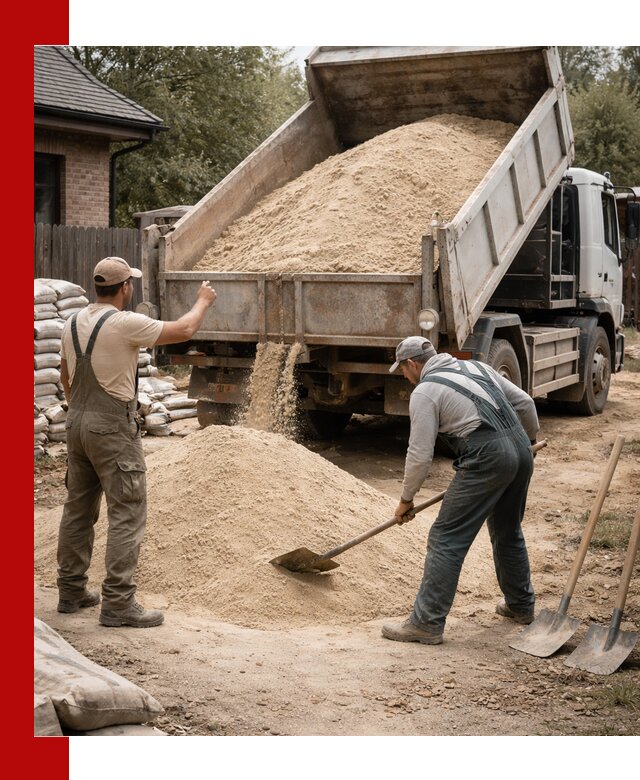 Песок для штукатурки с доставкой в Новотроицке качественный и чистый