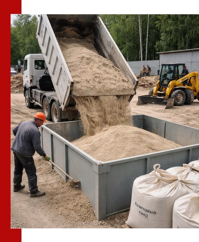 Кварцевый песок для фильтра в Новотроицке — доставка и качество