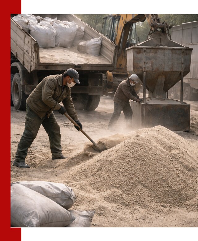 Кварцевый песок для пескоструя в Новотроицке — доставка и качество