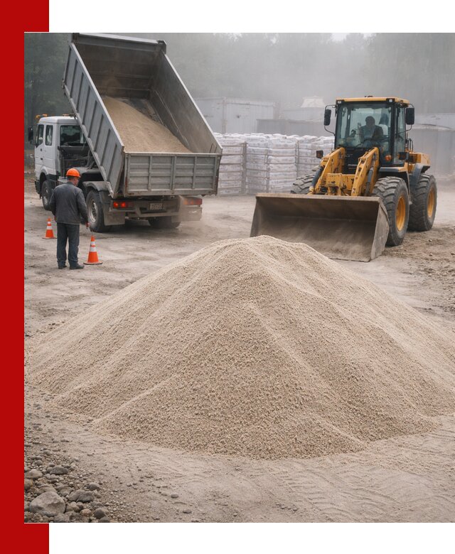 Кварцевый песок фракция 0–8 для стройработ в Новотроицке