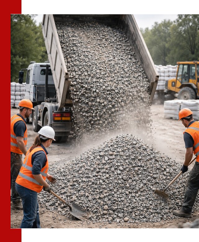 Доставка гравия и камня в Новотроицке оптом и в розницу