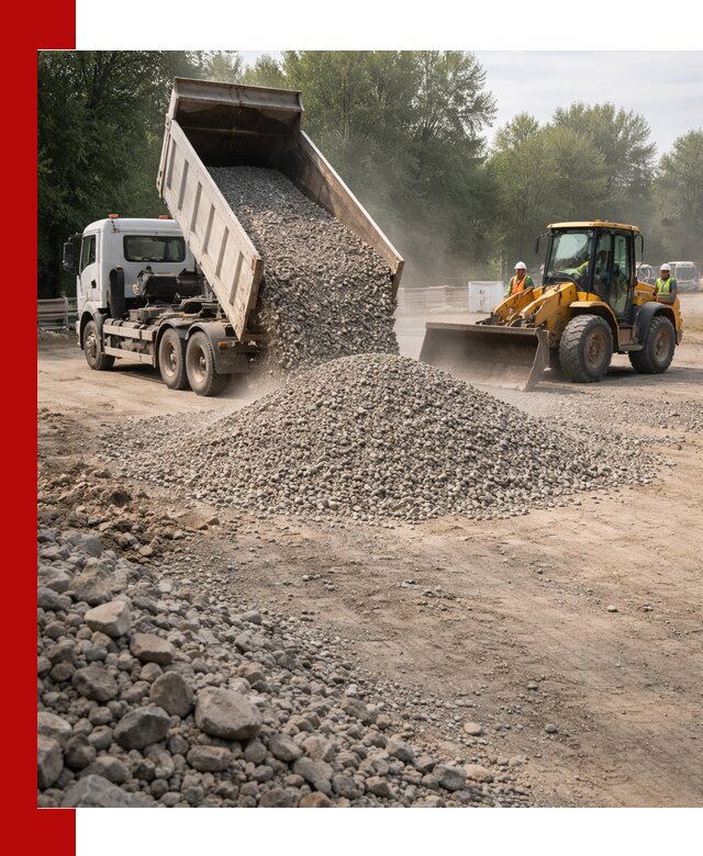 Гравий фракция 5–20 доставка в Новотроицке оптом и в розницу