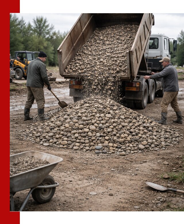 Доставка гальки речной оптом и в розницу в Новотроицке
