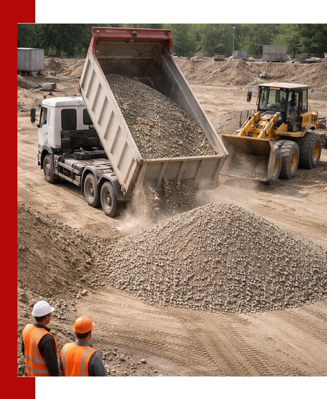 Щебень с песком (ЩГПС С2) с доставкой в Новотроицке