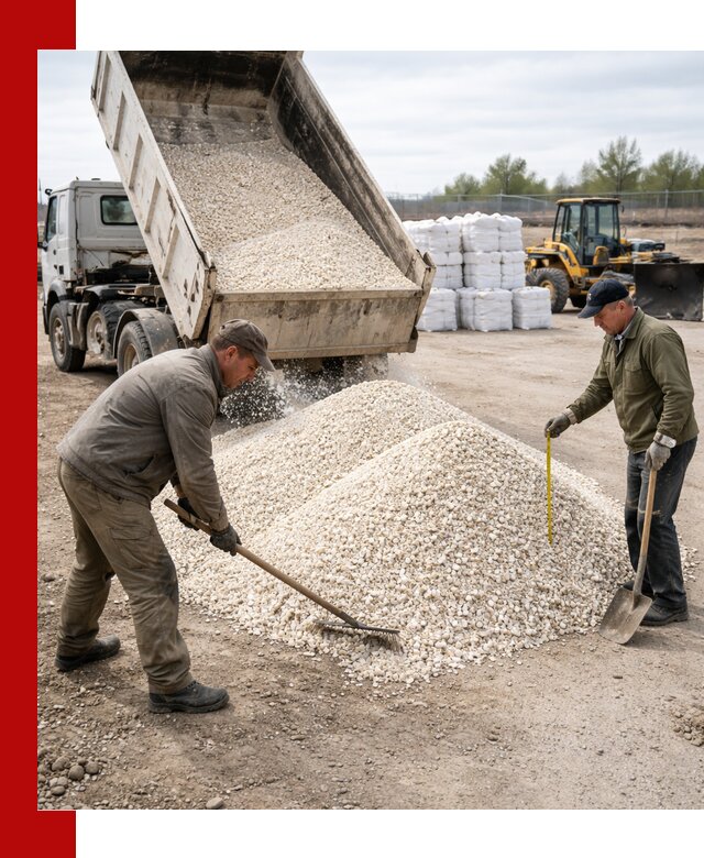 Мраморная крошка с доставкой и разгрузкой в Новотроицке