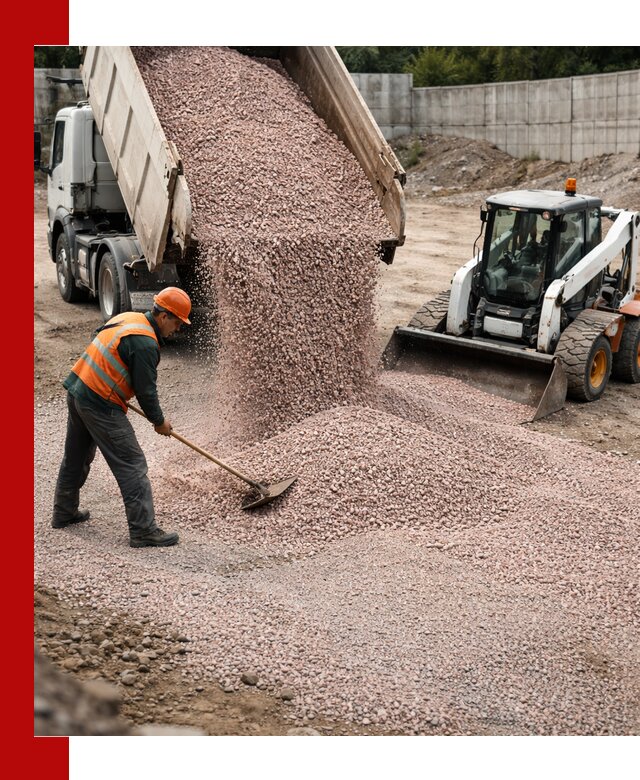 Крошка розовый гранит с доставкой в Новотроицке от производителя