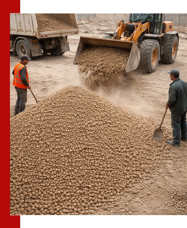 Керамзит фракция 10-20 с доставкой в Новотроицке