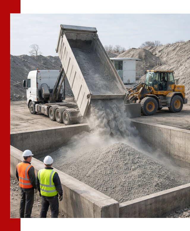 Доставка цемента навалом в Новотроицке крупными партиями