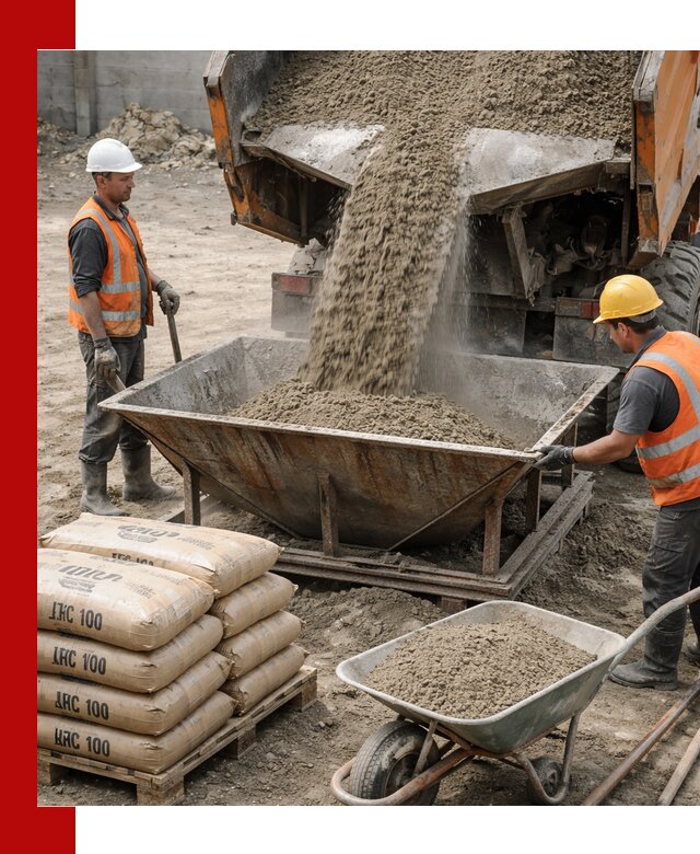 Доставка цементно-песчаной смеси М100 в Новотроицке