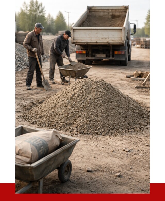 Цементно-песчаная смесь М150 в Новотроицке от 4920 р. | ПРОНЕРУДНвт