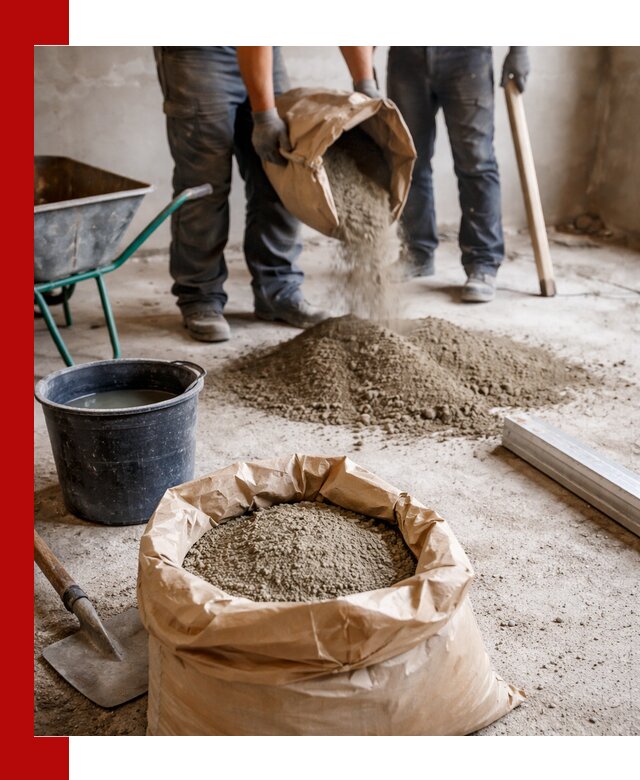 Доставка сухой смеси для стяжки в Новотроицке