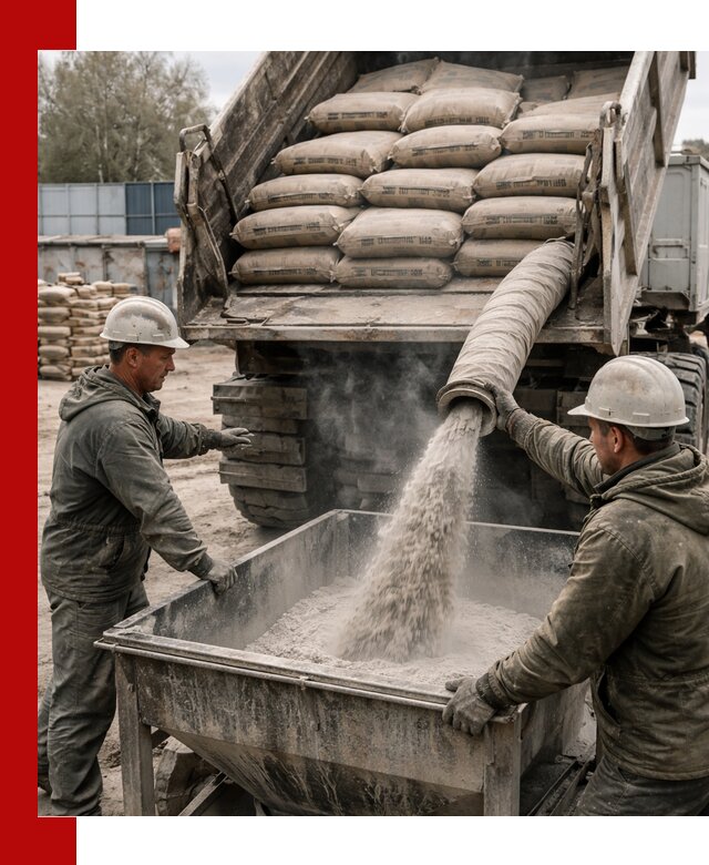 Доставка цемента М400 в Новотроицке оптом и в розницу