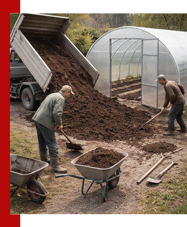 Грунт для теплицы с доставкой в Новотроицке — плодородный субстрат под растения