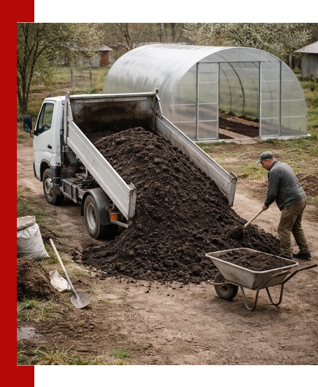 Чернозем для теплицы с доставкой в Новотроицке