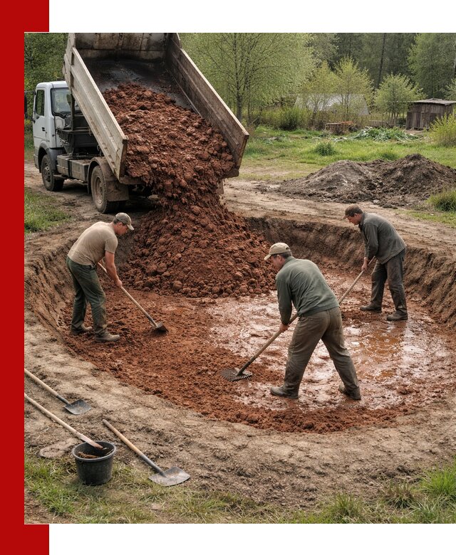 Купить качественную глину для пруда в Новотроицке