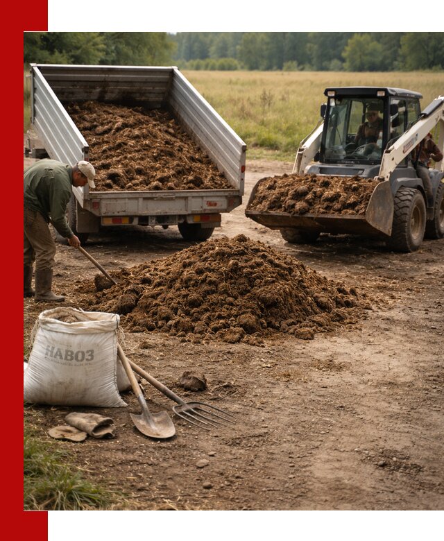 Доставка конского навоза в Новотроицке с разгрузкой и доставкой на объект