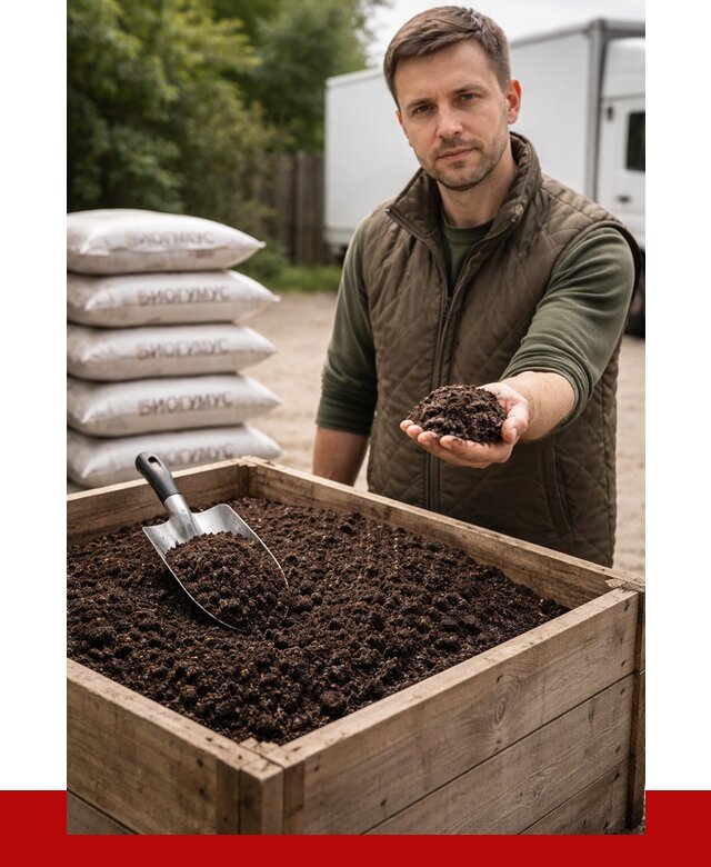 Купить биогумус в Новотроицке с доставкой от 8898 р. за куб | ПРОНЕРУДНвт