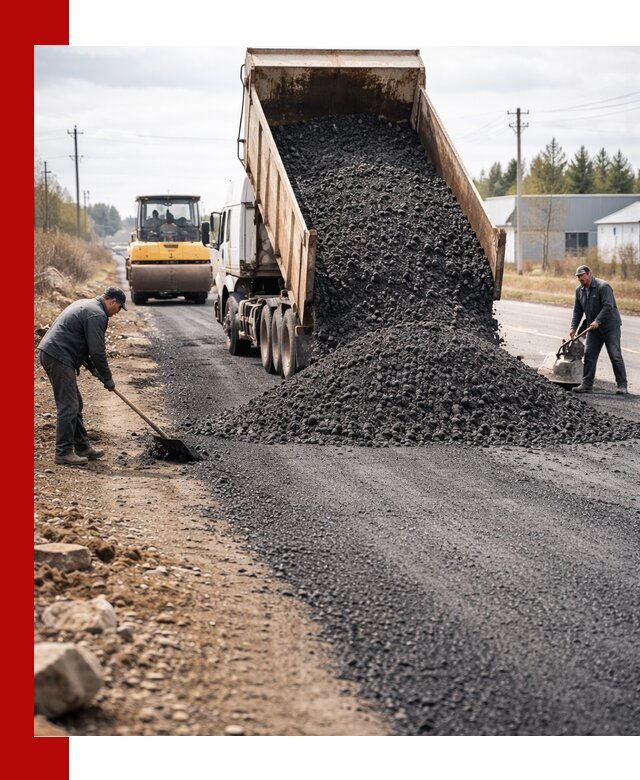 Асфальтовая крошка для дорог в Новотроицке — поставка и доставка