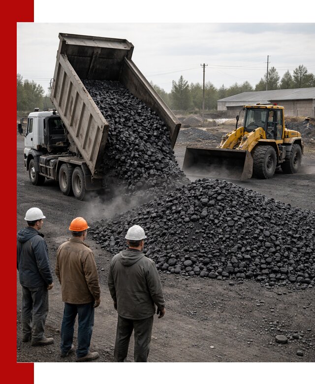 Доставка угля антрацита в Новотроицке с самосвалами и погрузкой