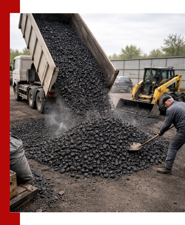 Доставка угля орех в Новотроицке оптом и в розницу