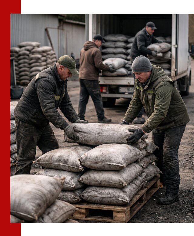 Доставка угля в мешках по выгодным ценам в Новотроицке