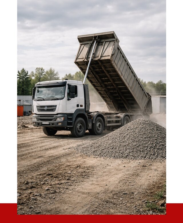 Доставка самосвалом 40 кубов в Новотроицке от 9421 р. | ПРОНЕРУДНвт