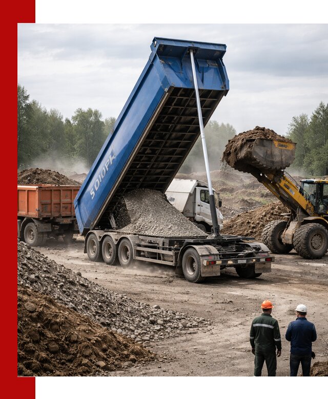 Аренда тонар 40 тонн в Новотроицке с доставкой материалов