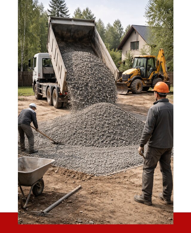 Отсыпка участка щебнем в Новотроицке от 6804 р. ПРОНЕРУДНвт