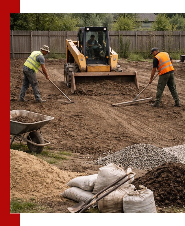 Выравнивание участка под строительство и благоустройство в Новотроицке