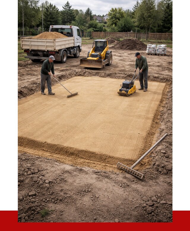 Устройство песчаной подушки в Новотроицке от 4711 р. ПРОНЕРУДНвт