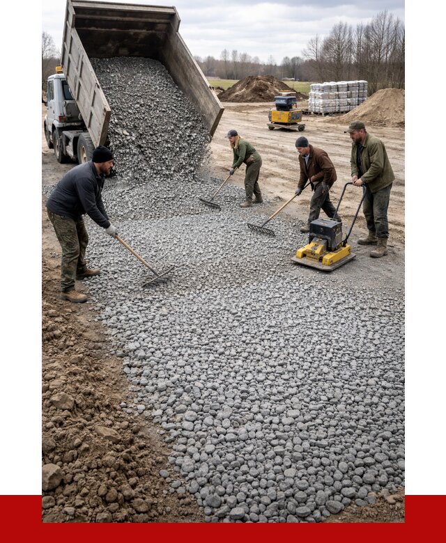 Устройство щебеночной подушки в Новотроицке от 4711 р. ПРОНЕРУДНвт